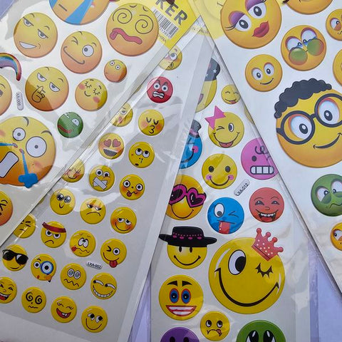 SMILE STICKER (LXA) 1PC RANDOM DESIGN WILL BE SHIPPED - EKC2043