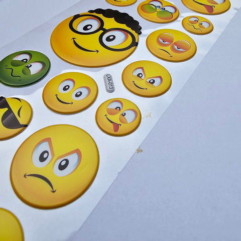 SMILE STICKER (LXA) 1PC RANDOM DESIGN WILL BE SHIPPED - EKC2043