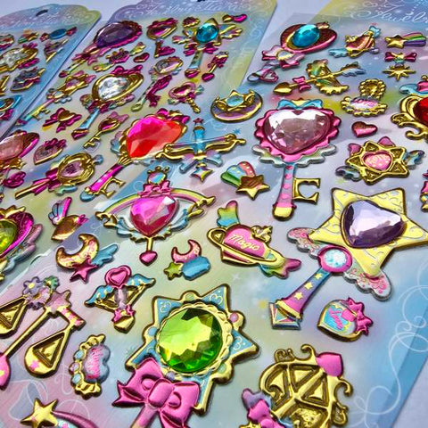 JEWELLERY TIARA STICKER 1PC RANDOM DESIGN WILL BE SHIPPED - EKC2049