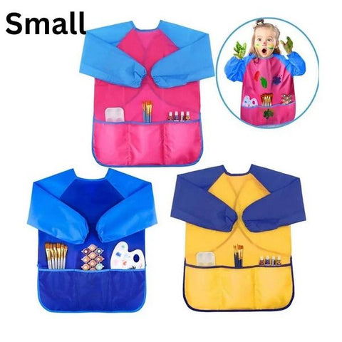 Water Proof Apron For Kids Small 1pc random colour will be shipped - EKC2054