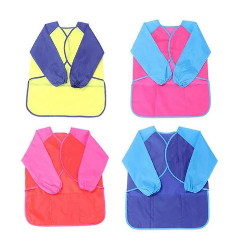 Water Proof Apron For Kids Small 1pc random colour will be shipped - EKC2054