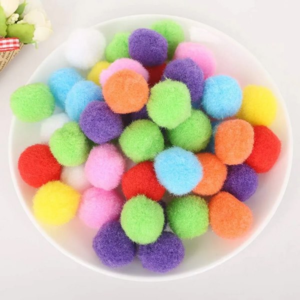 Pom Pom Ball Plain 3Cm Diameter - EKC2061