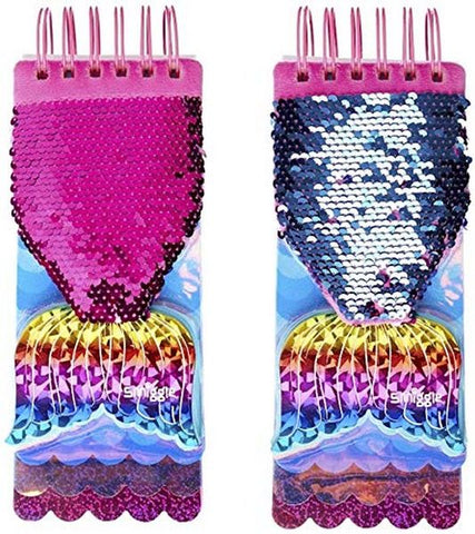 Designer Combo of 1 Mermaid Spiral Diary and 1 Mermaid Scale 6in 1 Pen Assorted Colour Return Gifts - EKH0068