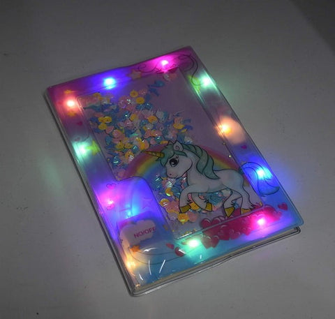 Unicorn LED Light up Notebook Diary / 3 Mode Unicorn Light Diary for Girls/Unicorn Theme Gift - EKH