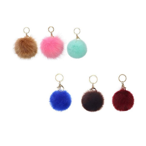 Soft Flulffy Fur Keychain & Key Ring - EKH0103