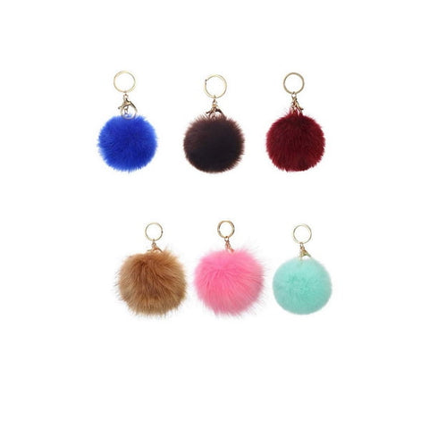 Soft Flulffy Fur Keychain & Key Ring - EKH0103