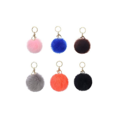 Soft Flulffy Fur Keychain & Key Ring - EKH0103