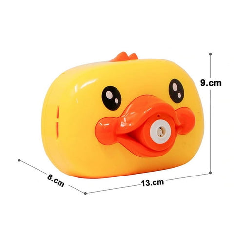 Extrokids Duck Model Portable Bubble Maker with 2 Bubble Solutions - EKH0104