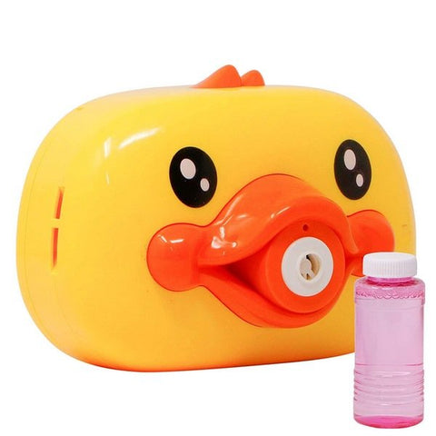 Extrokids Duck Model Portable Bubble Maker with 2 Bubble Solutions - EKH0104
