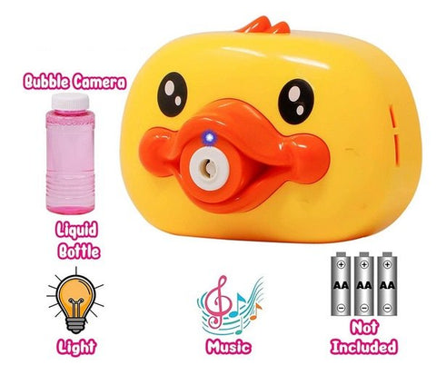 Extrokids Duck Model Portable Bubble Maker with 2 Bubble Solutions - EKH0104