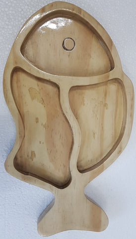 Extrokids  Wooden For Children Fish Shaped Kids Tray - EKH0115