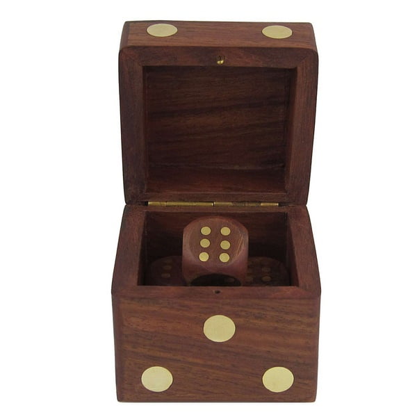 Extrokids Wooden Dice Set of 5 - Brown - EKIT0014