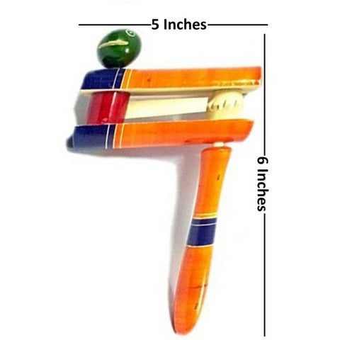 Extrokids Noisy Ratchet Wooden Rattle Toy for New Born Kids - EKIT0047