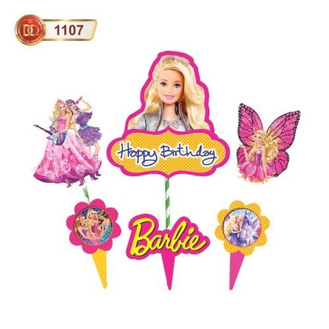 MULTICOLOUR BARBIE CAKE TOPPER - EKPS0004
