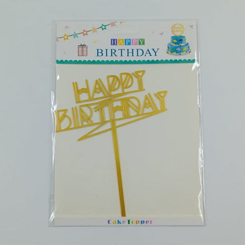 HAPPY BIRTHDAY CAKE TOPPER BIG - EKPS0006