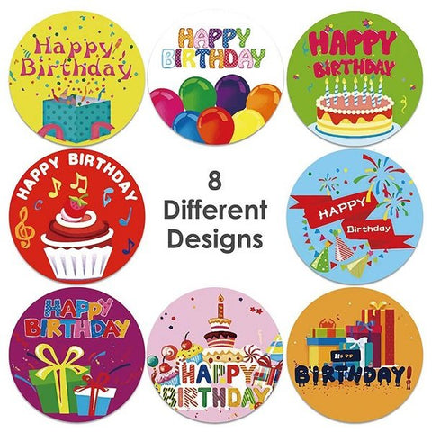 Happy Birthday Stickers Scrapbooking Stickers Seal Labels - EKPS0007