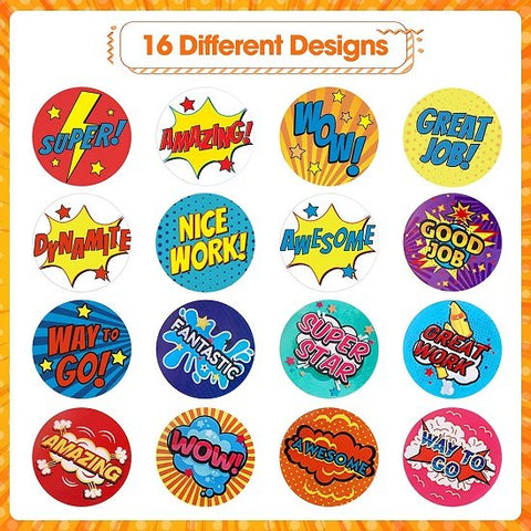 Classroom Reward Stickers Student Praise Stickers, Motivational Teacher Stickers for Elementary Students Encouragement Stickers - EKPS0011