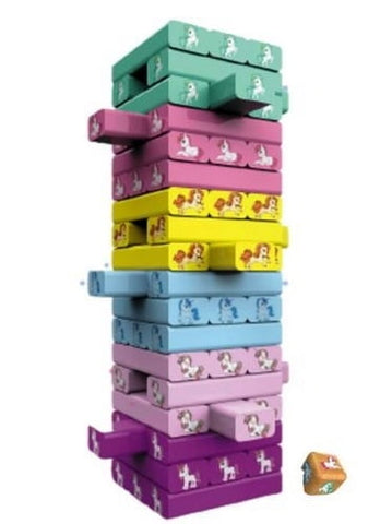 Extrokids Funplay Learning jenga Unicorn Colourful Blocks - EKR0021