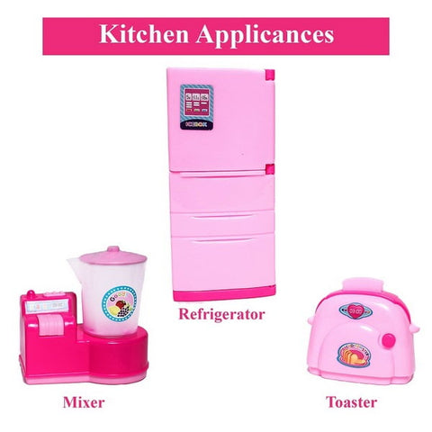 Extrokids Little Chef Cookware Pretend Play Kitchen Set Toy with Accessories For Kids (16 Pcs) - EKR0041