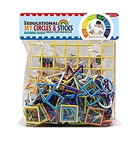 Extrokids Constructional Plastic Build StickBlock Games Smart Colorful Sticks with Different Shape Puzzle Connector - EKR0047