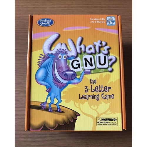 Extrokids Montessori 3 Letter Learning Game Whats GNU - EKR0075