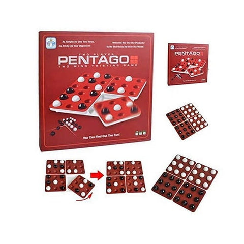 Extrokids Two Players Mind Twisting Pentago Game - EKR0076