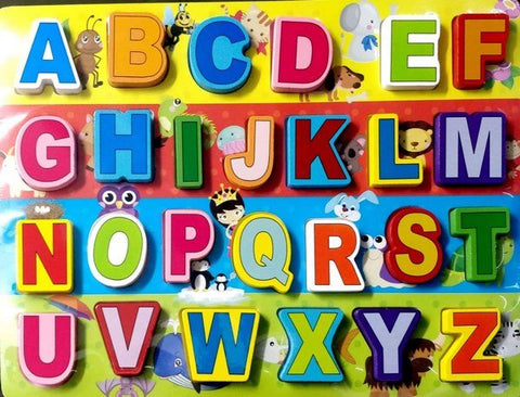 Extrokids Montessori Learning Wooden Alphabets and Numbers with the Base Board - EKR0089