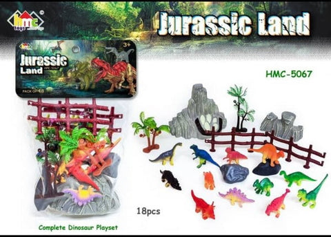 Extrokids Montessori Learning Dinosaur Play World with Trees Toys for Kids - EKR0134