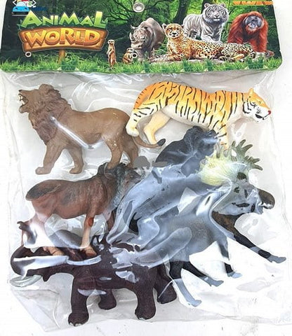 Extrokids Montessori Learning Wild Animal Figures Play Set Toys for Kids - EKR0135