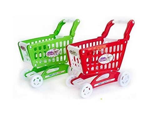 Extrokids Montessori Learning Realistic Fruits and Vegetable Play Toy Set with Shopping Cart - EKR0137