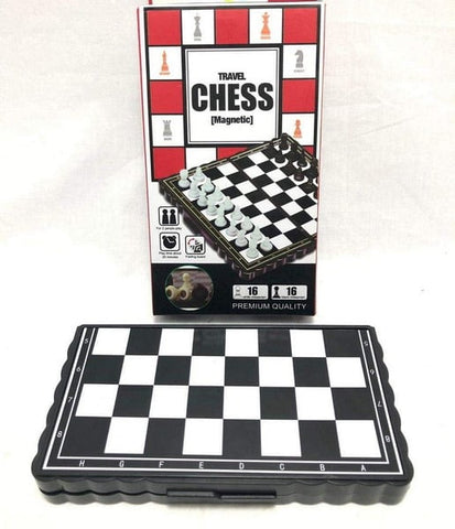 Extrokids Pocket Size Magnetic Travel Chess | Mini Fordable Board Game Folding Camping - EKR0141