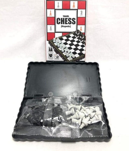 Extrokids Pocket Size Magnetic Travel Chess | Mini Fordable Board Game Folding Camping - EKR0141