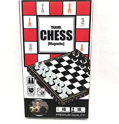 Extrokids Pocket Size Magnetic Travel Chess | Mini Fordable Board Game Folding Camping - EKR0141
