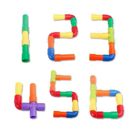 Extrokids Multicolor Educational DIY Creative Pipe & Joint  Building Blocks  Toy for Kids- EKR0184