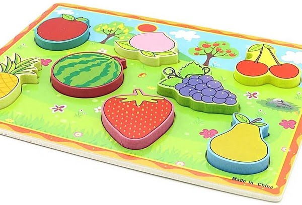 Extrokids Montessori Learning Wooden Puzzle Fruits - EKR0213