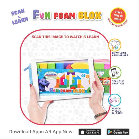 Extrokids Fun Foam and Educational Building Blocks - EKR0243