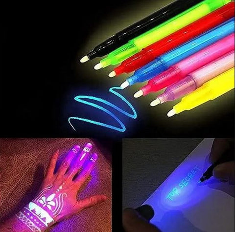 Extrokids  Magic Luminous Light Pen UV Writing Invisible Ink Pen   - EKT1960