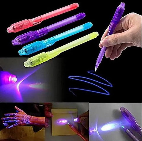 Extrokids  Magic Luminous Light Pen UV Writing Invisible Ink Pen   - EKT1960