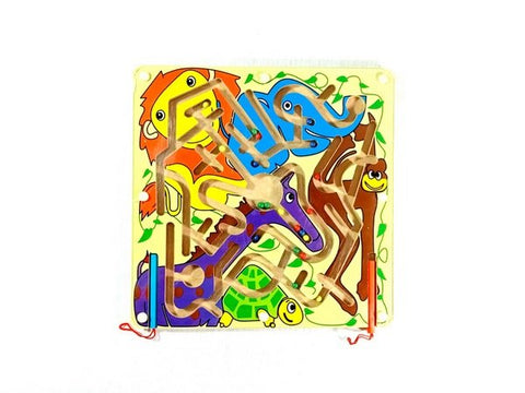 Extrokids Wooden Magnetic Pen Maze Toy - Pet Animal -  EKSD0017