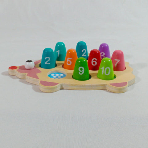 Extrokids Wooden Number Match Toy - Bee Shape - 10 Pc -  EKSD0019
