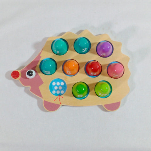 Extrokids Wooden Number Match Toy - Bee Shape - 10 Pc -  EKSD0019