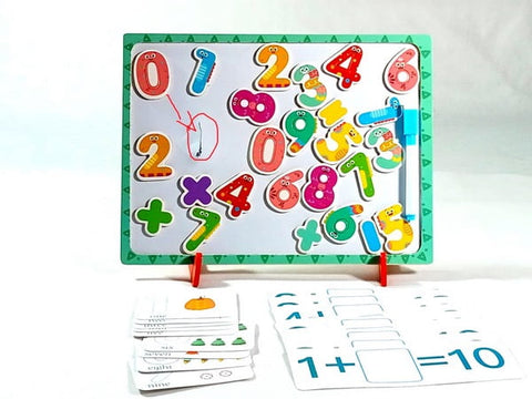 Extrokids Wooden with Magnetic Numbers Board Tray Toy -  EKSD0028