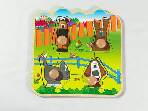 Extrokids Easy Grab Wooden Puzzle Board -   EKSD0044