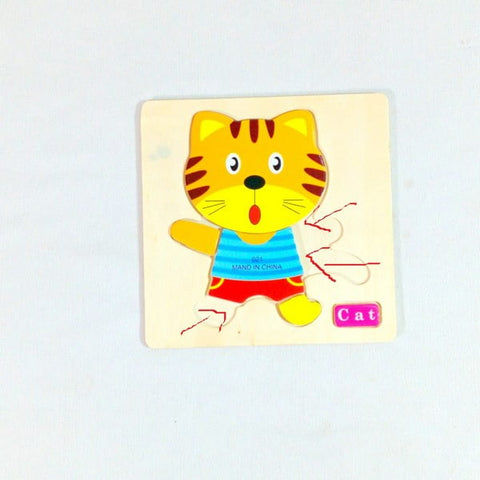 Extrokids Wooden Cat Puzzle -  EKSD0077