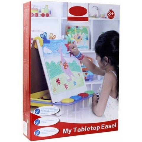 Wooden Multifunctional Double Sided Tabletop Easel Board for Drawing Writing and Painting - EKSD0078B