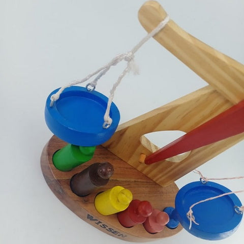 Wooden Weighing Scale For Kids Big - EKSD0084