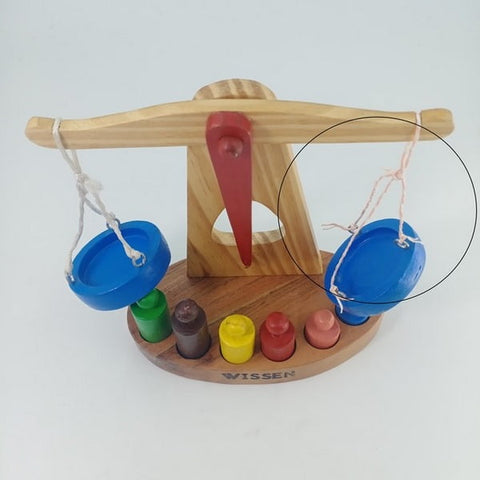 Wooden Weighing Scale For Kids Big - EKSD0084