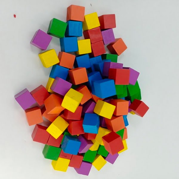 wooden square shape blocks - EKSD0233 – Extrokids