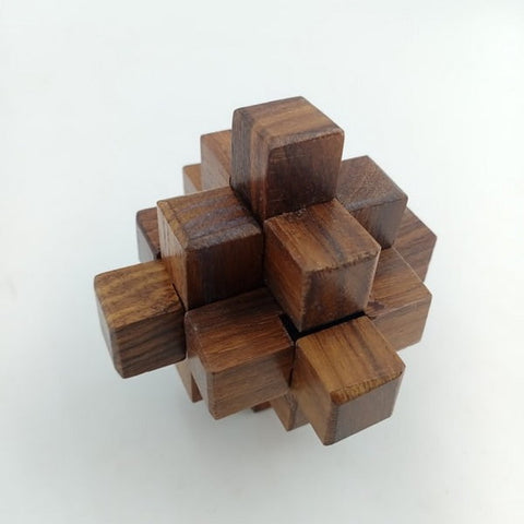 diamond shape wooden puzzle - EKSD0246