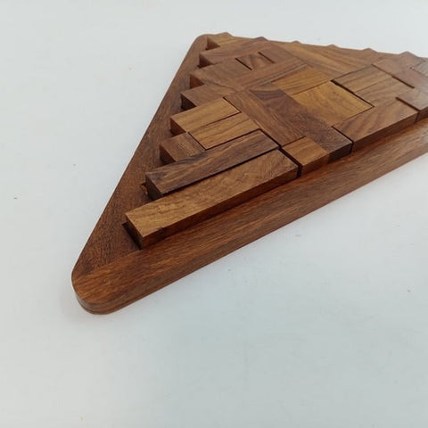 triangle shape wooden puzzles - EKSD0250
